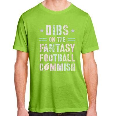 Funny Dibs On The Fantasy Football Commish Game Commissioner Adult ChromaSoft Performance T-Shirt