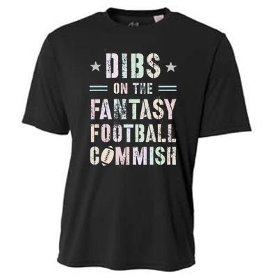 Funny Dibs On The Fantasy Football Commish Game Commissioner Cooling Performance Crew T-Shirt