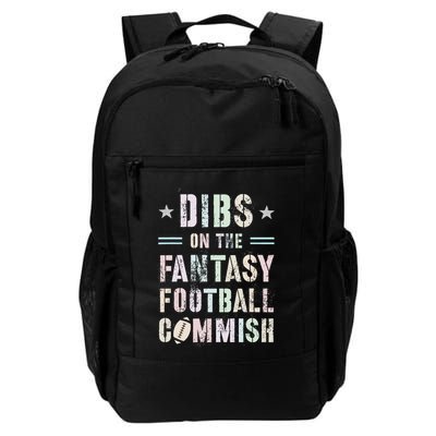 Funny Dibs On The Fantasy Football Commish Game Commissioner Daily Commute Backpack