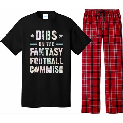 Funny Dibs On The Fantasy Football Commish Game Commissioner Pajama Set