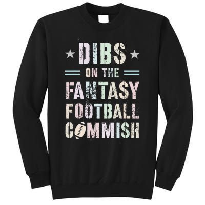 Funny Dibs On The Fantasy Football Commish Game Commissioner Tall Sweatshirt