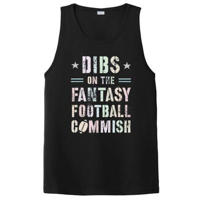 Funny Dibs On The Fantasy Football Commish Game Commissioner PosiCharge Competitor Tank