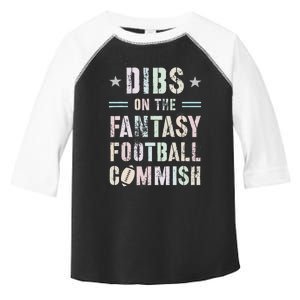 Funny Dibs On The Fantasy Football Commish Game Commissioner Toddler Fine Jersey T-Shirt