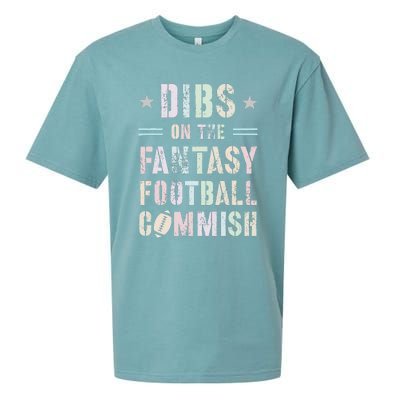 Funny Dibs On The Fantasy Football Commish Game Commissioner Sueded Cloud Jersey T-Shirt