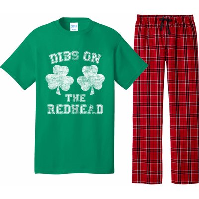 Funny Dibs On The Redhead For St Patricks Day Pajama Set