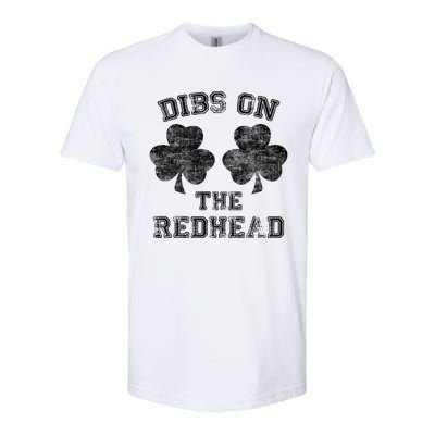 Funny Dibs On The Redhead For St Patricks Day Softstyle® CVC T-Shirt