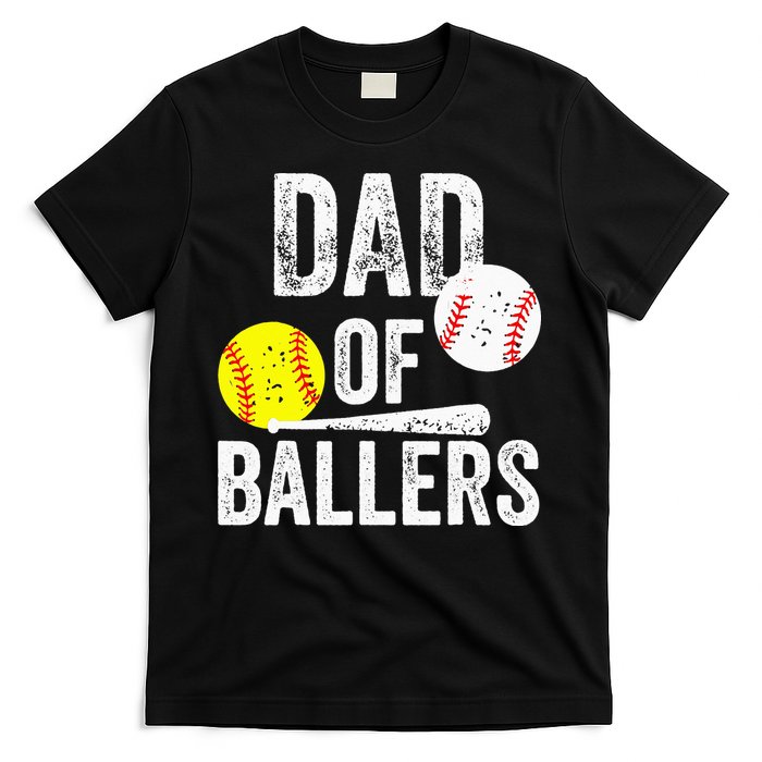 Funny Dad of Baseball and Softball Player T-Shirt