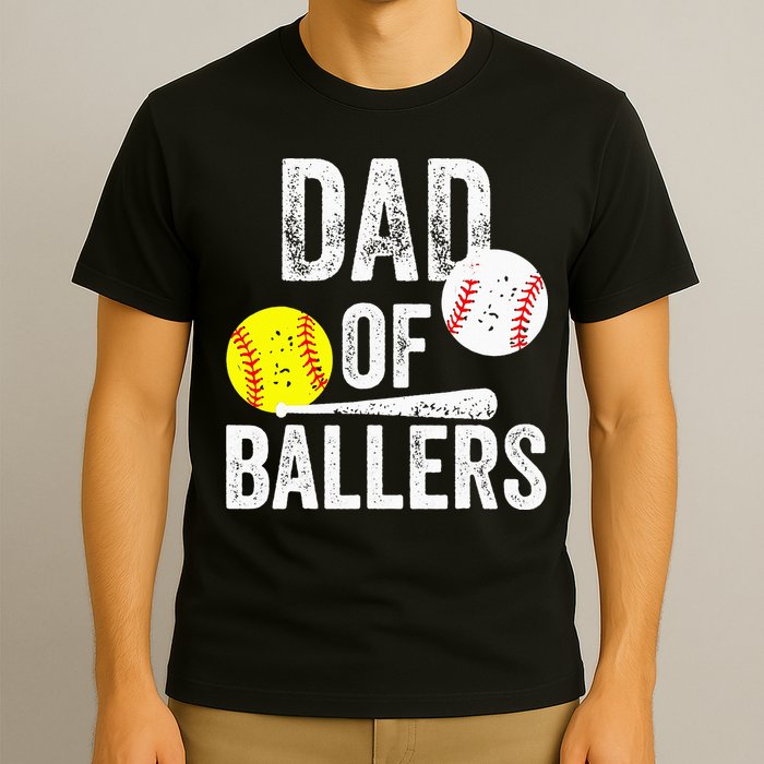 Funny Dad of Baseball and Softball Player T-Shirt
