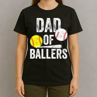 Funny Dad of Baseball and Softball Player T-Shirt