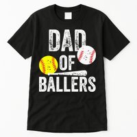 Funny Dad of Baseball and Softball Player Tall T-Shirt