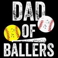 Funny Dad of Baseball and Softball Player Backpack