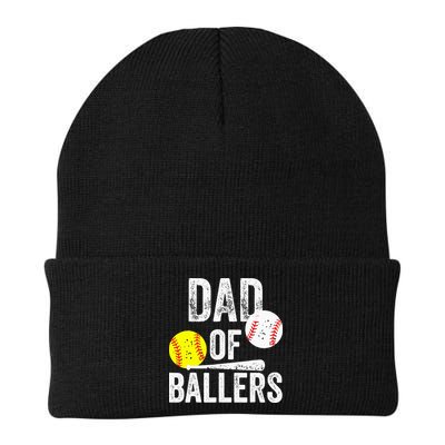 Funny Dad of Baseball and Softball Player Beanie