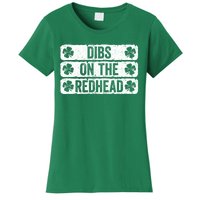 Funny Dibs On The Redhead For St Patricks Day Women's T-Shirt