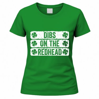 Funny Dibs On The Redhead For St Patricks Day Women's T-Shirt