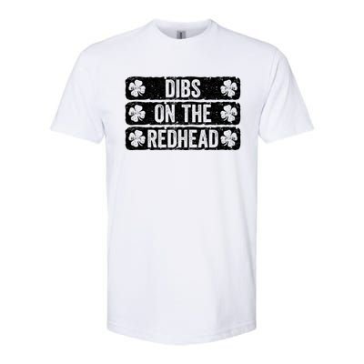 Funny Dibs On The Redhead For St Patricks Day Softstyle CVC T-Shirt