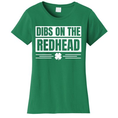 Funny Dibs On The Redhead For St Patricks Day Women's T-Shirt