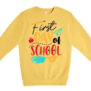 First Day Of School Cute Gift Premium Crewneck Sweatshirt