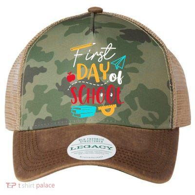 First Day Of School Cute Gift Legacy Tie Dye Trucker Hat