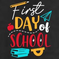 First Day Of School Cute Gift 7 Panel Mesh Trucker Snapback Hat