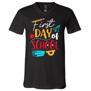 First Day Of School Cute Gift V-Neck T-Shirt