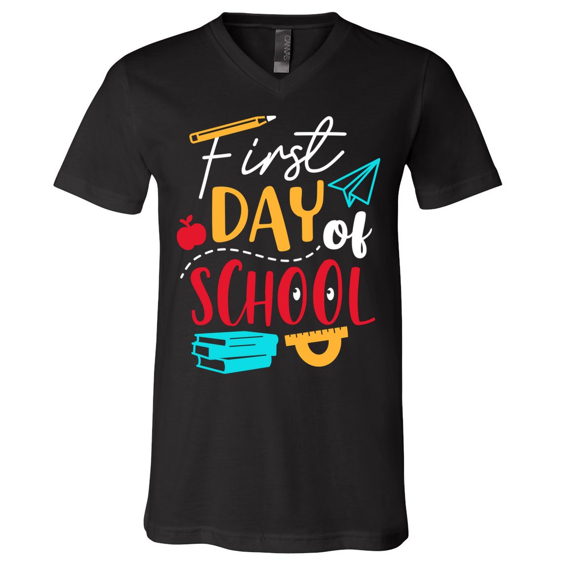 First Day Of School Cute Gift V-Neck T-Shirt