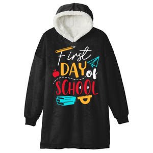 First Day Of School Cute Gift Hooded Wearable Blanket