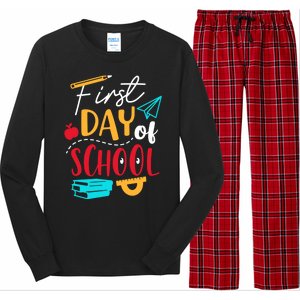 First Day Of School Cute Gift Long Sleeve Pajama Set