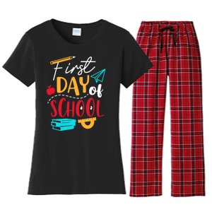 First Day Of School Cute Gift Women's Flannel Pajama Set