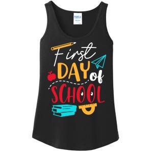 First Day Of School Cute Gift Ladies Essential Tank