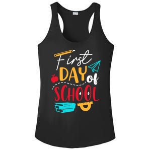 First Day Of School Cute Gift Ladies PosiCharge Competitor Racerback Tank