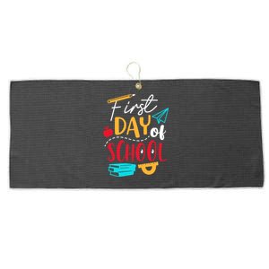 First Day Of School Cute Gift Large Microfiber Waffle Golf Towel