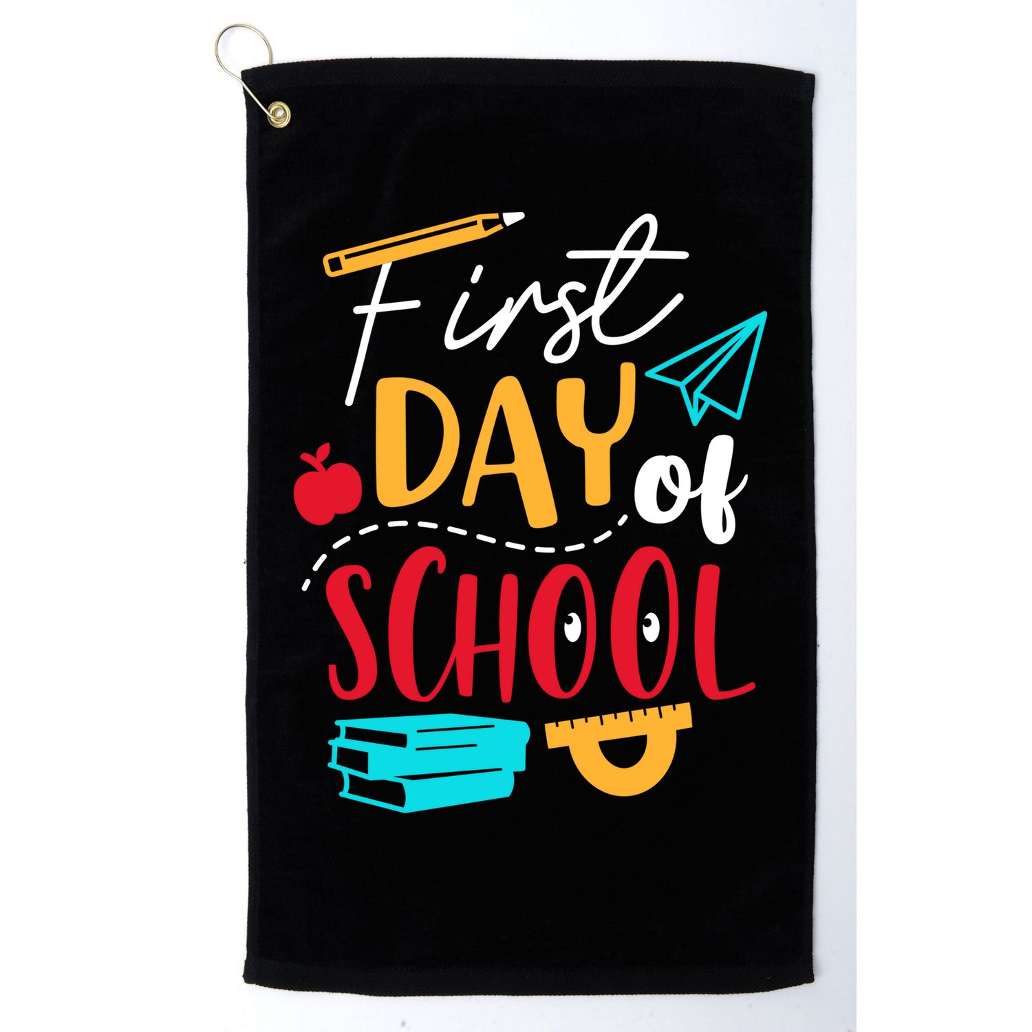 First Day Of School Cute Gift Golf Towel