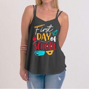 First Day Of School Cute Gift Women's Strappy Tank