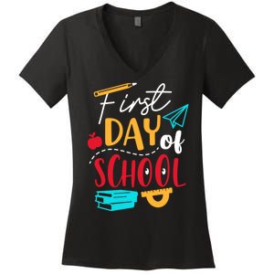 First Day Of School Cute Gift Women's V-Neck T-Shirt