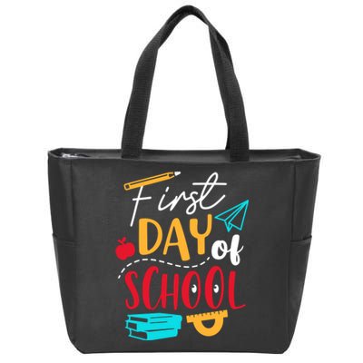 First Day Of School Cute Gift Zip Tote Bag