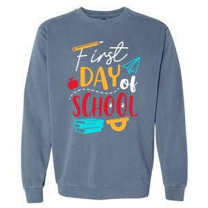 First Day Of School Cute Gift Garment-Dyed Sweatshirt