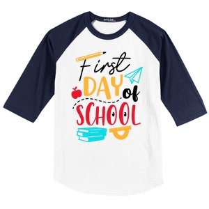 First Day Of School Cute Gift Baseball Sleeve Shirt