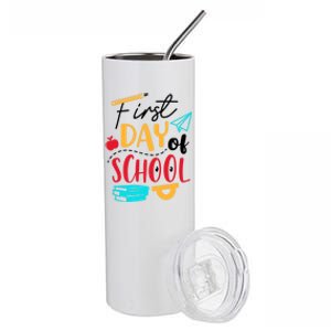 First Day Of School Cute Gift Stainless Steel Tumbler