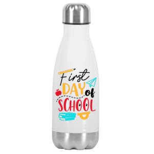 First Day Of School Cute Gift Stainless Steel Insulated Water Bottle