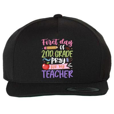 First Day Of 2Nd Grade Pray For My Teacher Second Grade Cute Gift Wool Snapback Cap