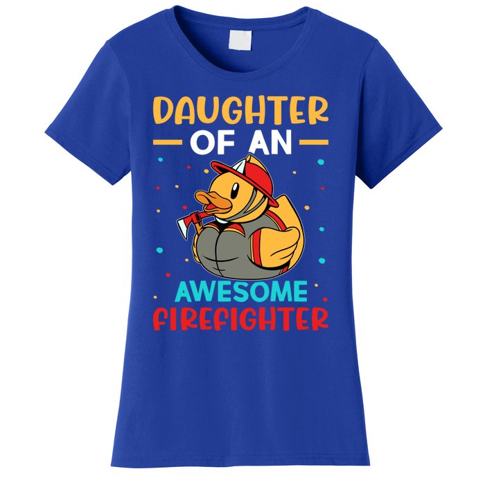 Firefighter: Daughter Of An Awesome Firefighter Cute Gift Women's T-Shirt