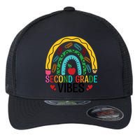 First Day Of 2Nd Grade Team Second Grade Vibes Rainbow Gift Flexfit Unipanel Trucker Cap