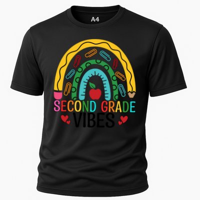 First Day Of 2Nd Grade Team Second Grade Vibes Rainbow Gift Performance Shirt