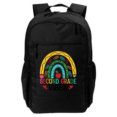 First Day Of 2Nd Grade Team Second Grade Vibes Rainbow Gift Backpack