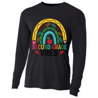 First Day Of 2Nd Grade Team Second Grade Vibes Rainbow Gift Cooling Performance Long Sleeve Crew