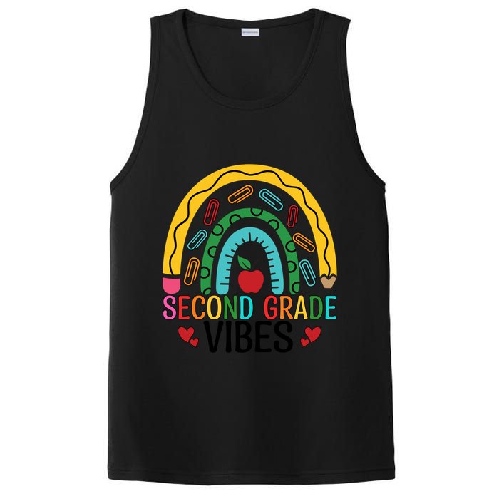 First Day Of 2Nd Grade Team Second Grade Vibes Rainbow Gift PosiCharge Competitor Tank