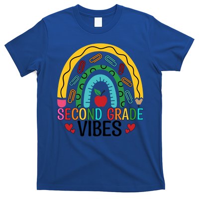 First Day Of 2Nd Grade Team Second Grade Vibes Rainbow Gift T-Shirt