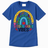First Day Of 2Nd Grade Team Second Grade Vibes Rainbow Gift Tall T-Shirt