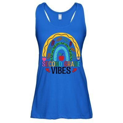First Day Of 2Nd Grade Team Second Grade Vibes Rainbow Gift Ladies Essential Flowy Tank