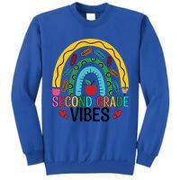 First Day Of 2Nd Grade Team Second Grade Vibes Rainbow Gift Tall Sweatshirt